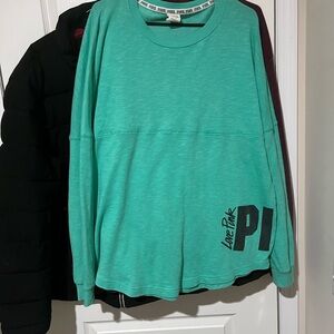 PINK Victoria's Secret Teal Sweatshirt